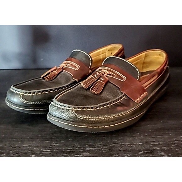 Johnston & Murphy Flex Tassel Loafers Men’s 10.5 M Leather Dress Shoes Sheepskin